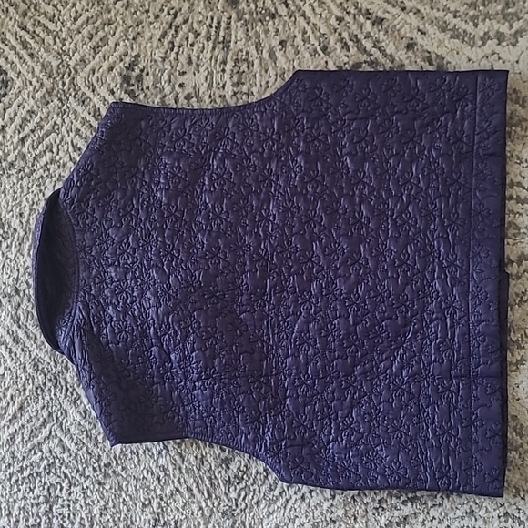 NWT Umgee Navy Semi Cropped Snap Button Vest Size Small - Picture 4 of 6